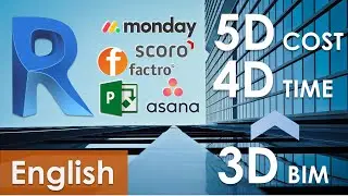 BIM Project Management in Revit with 4D Time  and 5D Cost . From Revit in Microsoft Project