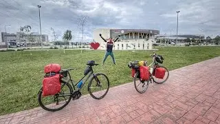 سامسون  / من طرابزون الى اربيل بالدراجه / Camping at the gas station