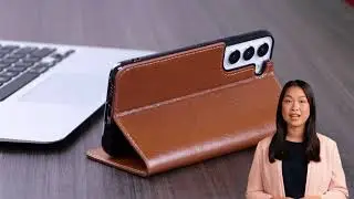 Best Case For Samsung Galaxy S22, Folio Wallet Genuine Leather Cover