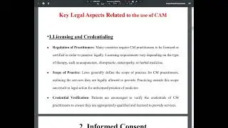 طب بديل - The Legal and Ethical Aspects Regarding Using the Complementary Medicine 