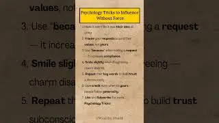 Psychology Tricks to Influence Without Force