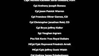 Select video of the repatriation of Canada's fallen