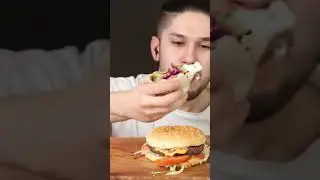 ASMR Doner Kebab & Burger & Onion Rings - Part 1 #asmr #eating #mukbang
