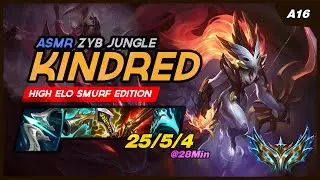 zyb Kindred vs Diana ASMR | Challenger Kindred Jungle | League Sounds to Fall Asleep and Relax