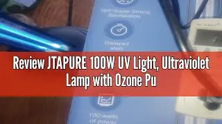Review JTAPURE 100W UV Light, Ultraviolet Lamp with Ozone Purifier for Whole Room & House, Home Disi