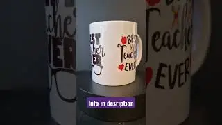 Print Case - 3 ways sublimation Best Teacher Ever 8.99f to sell #sublimation #printmug #coffieMug