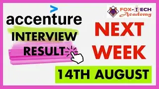 🚀 Accenture Big Update : Result on 14 August | When Accenture will declare result | #accenture