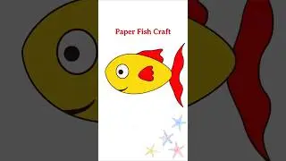 How To Make Easy Paper Fish For Kids #Nursery Craft Ideas  #origami Paper Craft Easy
