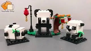 LEGO 40466 - Chinese New Year Pandas (Stop-Motion Build)