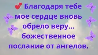 💞 Благодаря тебе мое сердце вновь обрело веру… божественное послание от ангелов.