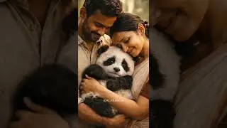 Indian parents adopt cute little panda baby 🐼&hearts;️