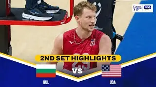 USA vs. BULGARIA | SET 2 HIGHLIGHTS | 2025 FIVB MEN'S VOLLEYBALL CHAMPIONSHIP | SEPT. 25