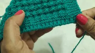 डबल फंदे जो लगे रेडीमेड स्वेटर जैसे बहुत आसान ( very very easy Double Border) Radhey Radhey.