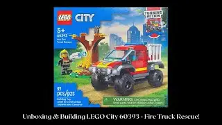 LEGO City 4x4 Fire Truck Rescue-60393!!|Unboxing & Building|