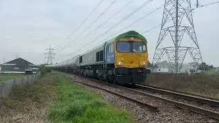 66796 &lsquo;The Green Progressor&rsquo; | 6O07 Colnbrook BAA - Grain Oil Terminal | Middle Stoke