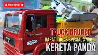 Truck Bruder Angkut Kereta Panda 🐼 Misi Pengiriman Unik