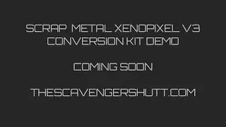 Scrap Metal Xenopixel V3 Conversion Chassis compatible with Hand Built Lightsabers Demo