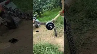 Orchard Weeding Shoulder Brush Cutter #farming #agriculture #treecare