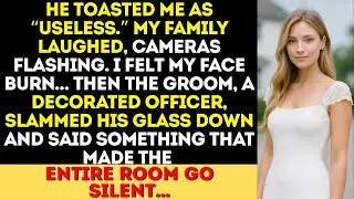 At the wedding, Dad toasted: “To my useless daughter” — Then the Groom Interrupted Him and Said…