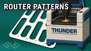 @thunderlaser.official router templates cut from acrylic in interesting shapes and patterns