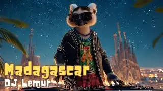 DJ Lemur from Madagascar 💫 Tribal House at Midnight - Sagrada Fam&iacute;lia, Barcelona