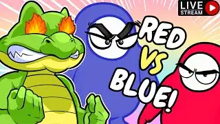 LIVE | CODE: BH5YE | Fall Guys | Red vs Blue Custom show with viewers! Come join