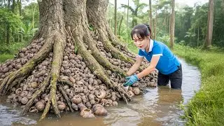 Recolhi Toneladas de Caracóis-Dourados nos Campos e Levei ao Mercado – Colheita Selvagem