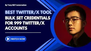 Bulk Set Credentials for 999 Twitter/X Accounts | Secure Account Management Automation