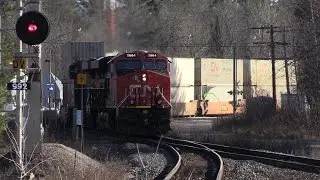 CN 2864 at Washago (04DEC2016)