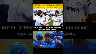 Nitish Reddy&rsquo;s Dream Come True &mdash; Test Cap from Kohli, ODI Cap from Rohit! 🇮🇳#NitishReddy