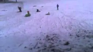 Christie sledding! Snow dayy