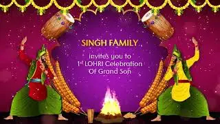 First Lohri Invitation Template [2026]