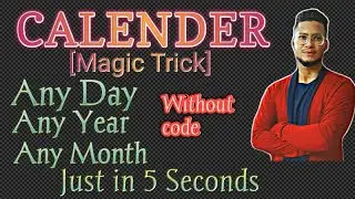 Calendar || Calendar Reasoning Magic Tricks || Concept/Solution/Problems | Competitive exam| part-1