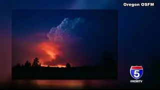 Lightning reported after Bootleg fire creates thunderstorm, NWS says its an 'unusual event'