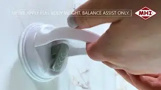 How to Use Safe-er-Grip Changing Lifestyles Suction Cup Shower Foot Rest