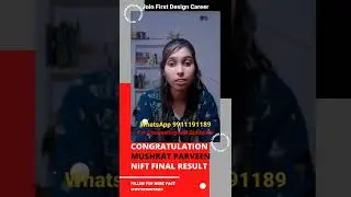 nift exam result 2022 B.Design , Success Story of Mushrat Parveen with FDC