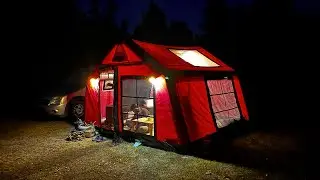 ŞİŞME &Ccedil;ADIRIMIZLA KAMP (ARI SALDIRISINA UĞRADIK)