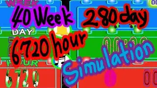 [4K] Countdown in 16 Minutes 40 Seconds (40 Weeks, 280 Days, 6720 Hours Simulation) timer  alarm🔔
