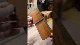 I really like making wallets. #wallets #leathercraft #leather #madeintheusa #asmr #satisfying