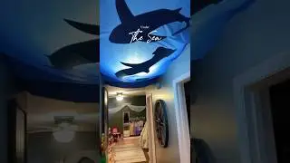 Under the Sea Party Decorations Shark Aquarium #partydecor #underthesea #kidsparty