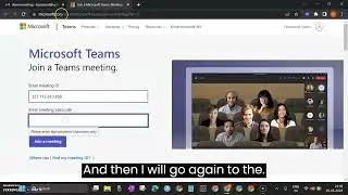 Join MS Teams meeting within the browser