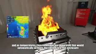 Real Fire Test: Janus Fire Systems FK-5-1-12 Clean Agent in Critical Infrastructure (Eng Sub)