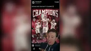 INDIANA ARE YOUR FOOTBALL NATIONAL CHAMPS #indianafootball #hoosiers #curtcignetti #iu #fernando