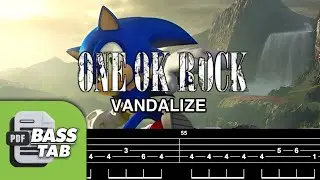 【BASS TAB】SONIC FRONTIERS OST | ONE OK ROCK - VANDALIZE