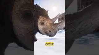 Our New Woolly Rhino in Ark ASA! 🦏❄️ #shorts  #gaming #arksurvivalascended #dinosaur