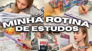 Rotina de estudante + study vlog: fazendo almoço, revisão, estudos atrasados e mais
