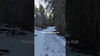 Trying my best not to fall 🧊 #nature #sweden #winter #ice #hiking #snow #walk #scandinavia #nordics