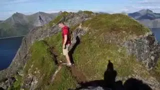 Hiking Kyle Mountain. Senja, Norway.