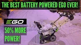 Обзор EGO POWER+ SNT2134: самый мощный одноступенчатый снегоочиститель в действии!