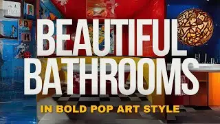Beautiful Bathrooms in Bold Pop Art Style #bathroom #interiordesign #designinterior